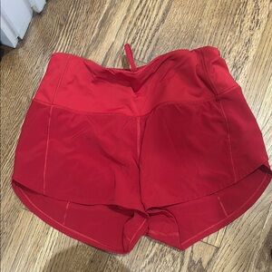 Lululemon Athletica Red Athletic Shorts High waisted